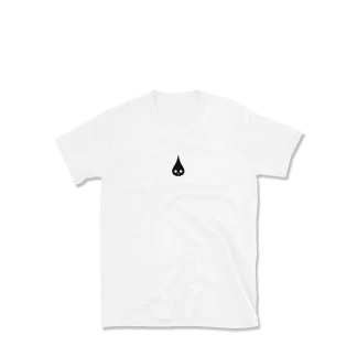 classic chemical drip tee on white garment